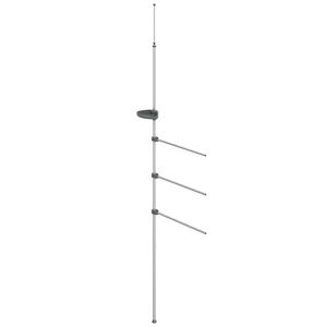 vidaXL Handduksh&aring;llare 47x280 cm aluminium