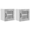 vidaXL V&auml;ggglasf&ouml;rr&aring;d PORTO 2 pcs Betonggr&aring; 40 x 31 x 40 cm