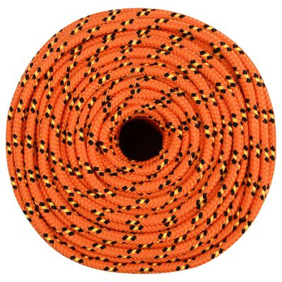 vidaXL Båtlina orange 6 mm 100 m polypropylen