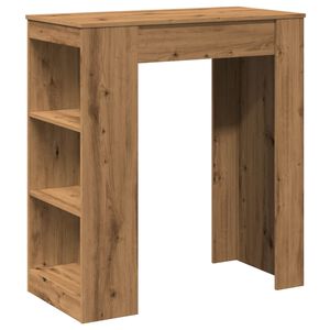 vidaXL Barbord med st&auml;ll artisian ek 95x47x103,5 cm konstruerat tr&auml;