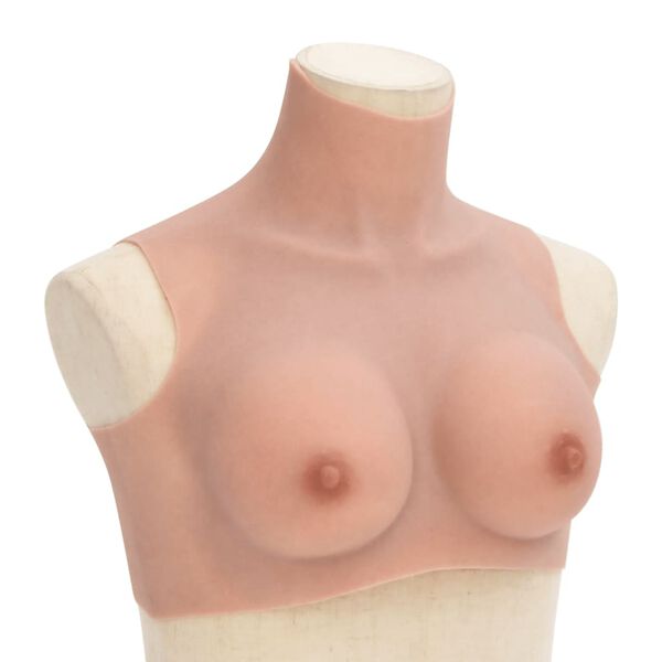 vidaXL Silikonbr&ouml;st naturlig B-k&aring;pa