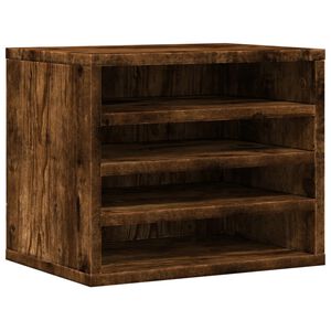 vidaXL Skrivbordshyllor r&ouml;kf&auml;rgad ek 36x26x29,5 cm konstruerat tr&auml;