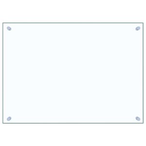 vidaXL St&auml;nkskydd transparent 70x50 cm h&auml;rdat glas