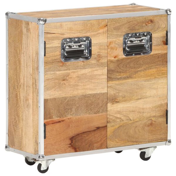 vidaXL Sk&auml;nk med 2 d&ouml;rrar 70x30x69 cm massivt mangotr&auml;