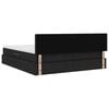 vidaXL F&ouml;rvaringss&auml;ng med madrass Svart 180 x 200 cm Konstl&auml;der