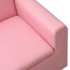 vidaXL Barnsoffa 2-sits rosa konstl&auml;der