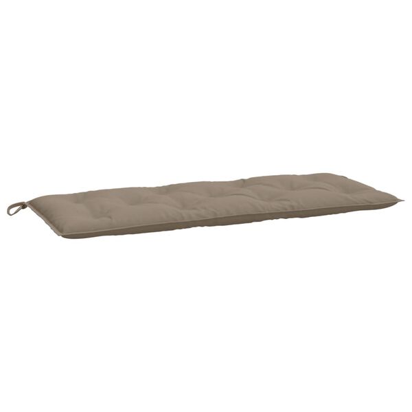 vidaXL Bänkdynor för trädgården 2st Taupe 120x50x7cm oxfordtyg