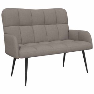 vidaXL 2-sits soffa Taupe 115 x 61 x 87 cm Tyg