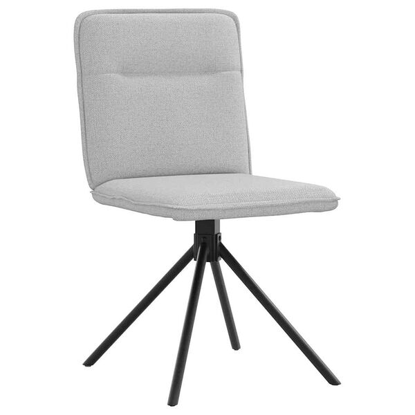 vidaXL Matstolar 2 st molngr&aring;tt tyg