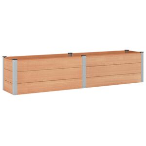 vidaXL Upph&ouml;jd odlingsl&aring;da Brun 250 x 50 x 54 cm WPC och aluminium