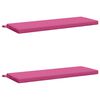 vidaXL B&auml;nk Kuddar SOEST 2 st 100% Polyester Rosa 100 x 40 x 5 cm