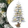 vidaXL Mini julgran 45 cm 25 LED-lampor Varmvit PVC och PE