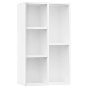 vidaXL Bokhylla/sk&auml;nk vit 50x25x80 cm konstruerat tr&auml;