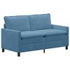 vidaXL Soffa Bl&aring; 156 x 81 x 87,5 cm Tyg