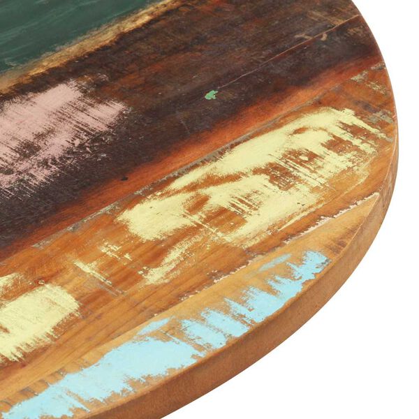 vidaXL Rund bordsskiva 50 cm 25-27 mm massivt återvunnet trä