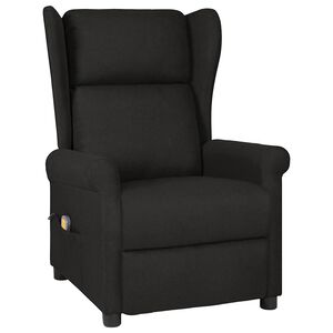 vidaXL Massagef&aring;t&ouml;lj svart tyg