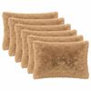 vidaXL Kudde med kudde HEERLEN 6 st Taupe PV Fleece