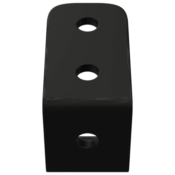 vidaXL Krokar 2 pcs Svart M5 x 110 mm J&auml;rn