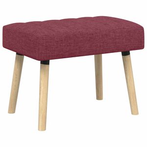 vidaXL Kanalstoppad B&auml;nk Vinr&ouml;d 60 x 40 x 45 cm Tyg