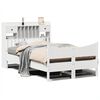 vidaXL S&auml;ngram utan madrass vit 135x190 cm massiv furu