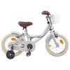vidaXL Barncykel 16 Tum f&ouml;r 4-6 &aring;r gamla Ljusgr&aring;