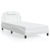 vidaXL Bed Frame "Viana" with LED without Mattress White 100x203 cm
