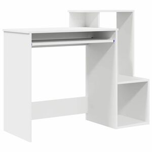 vidaXL Skrivbord Vit 106 x 41 x 88.5 cm Konstruerat tr&auml;