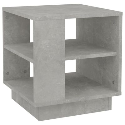 vidaXL Soffbord betonggrå 40x40x43 cm konstruerat trä