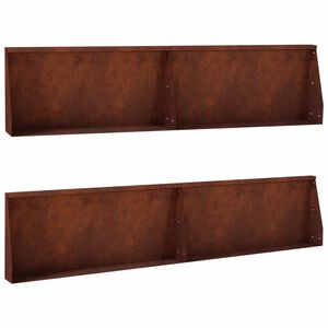 vidaXL St&ouml;dv&auml;gg 4 st 100 x 12 x 30 cm V&auml;derbest&auml;ndig st&aring;l Rostig