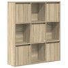 vidaXL Bokhylla sonoma-ek 89x24x101,5 cm konstruerat tr&auml;