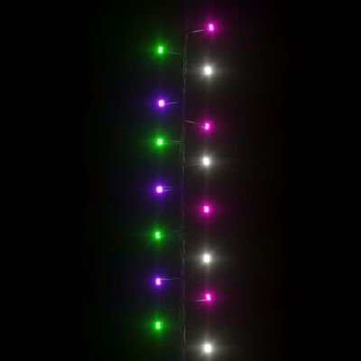 vidaXL Kompakt ljusslinga med 400 LED flerfärgad pastell 13 m PVC