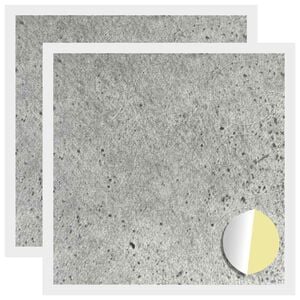 vidaXL Sj&auml;lvh&auml;ftande skruvomslag 2 st Betonggr&aring; &Oslash; 20 x 0,5 mm