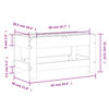 vidaXL Trädgårdspall 62x30x32 cm impregnerad furu