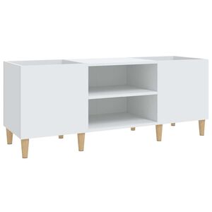 vidaXL Skivsk&aring;p vit 121x38x48 cm konstruerat tr&auml;