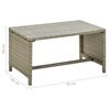 vidaXL Soffbord beige 70x40x38 cm konstrotting