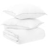 vidaXL T&auml;ckeset 2 st 140 x 220 cm Sommar 150 gsm Bambufiber Vit
