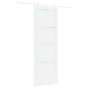 vidaXL Skjutd&ouml;rr Vit 83 x 232 cm Massiv furu