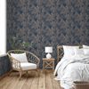 DUTCH WALLCOVERINGS Tapet Joelle silver och bl&aring;