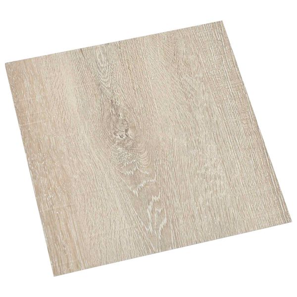 vidaXL Golvplankor 55 pcs Beige 5,11 m&sup2; PVC