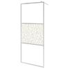 vidaXL Duschv&auml;gg med ESG-glas stendesign 90x195 cm