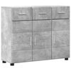 vidaXL Sideboard FLORIN Betonggr&aring; 88,5 x 30,5 x 73 cm Konstruerat tr&auml;