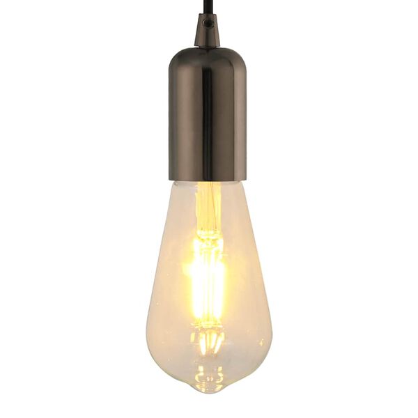 vidaXL Lamph&aring;llare 2 st blank svart E27