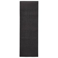 vidaXL Sisalmatta för klösstolpe svart 66x200 cm
