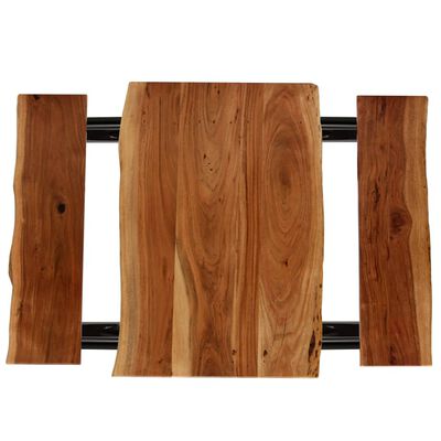 vidaXL Barbord med bänkar massivt akaciaträ 80x50x107 cm