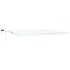 vidaXL Utdragbar markis Vit 600 &times; 300 cm Duk och Aluminium