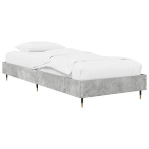 vidaXL S&auml;ngram Betonggr&aring; 80 x 200 cm Konstruerat tr&auml;