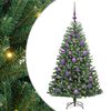 vidaXL Plast Hingad Julgran Gr&ouml;n 120 cm PVC och metall