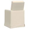vidaXL Matstolar 2 pcs Beige 57 x 67 x 98 cm Linne