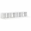 vidaXL TV V&auml;gghylla V&auml;ggmonterad 2 pcs Glansig Vit 78,5 x 31 x 29,5 cm