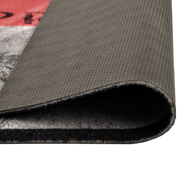 vidaXL Köksmatta maskintvättbar tomato 45x150 cm